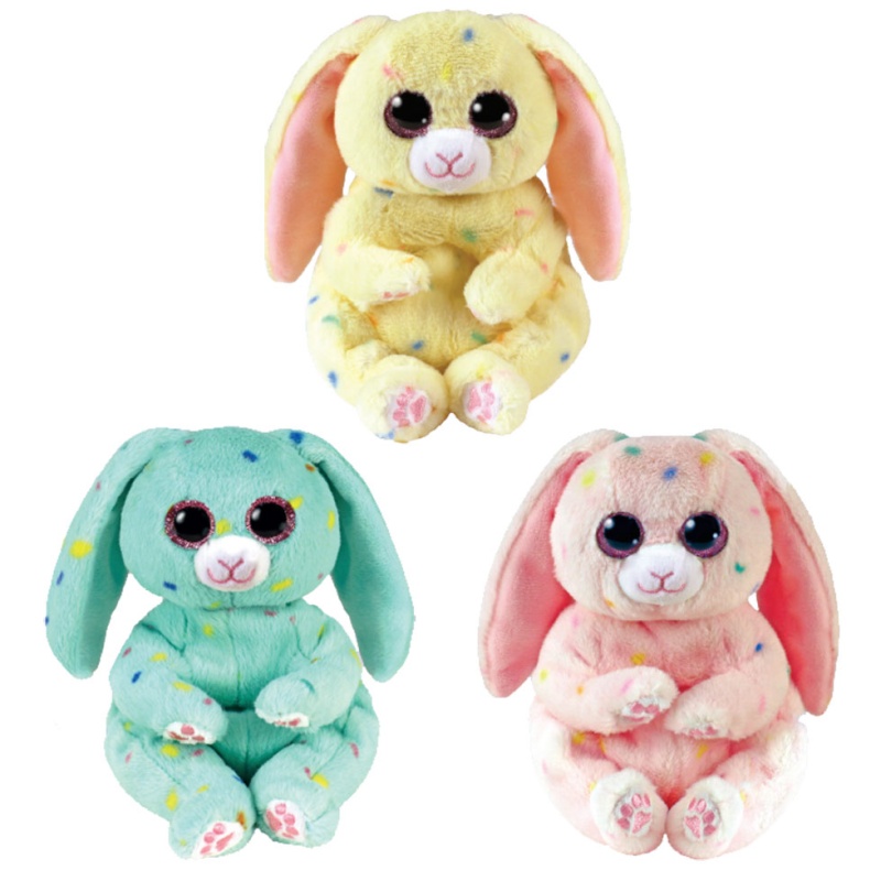 Ty Beanie Baby (Beanie Bellies) Set Of 3 Easter 2022 Rabbits (Spring