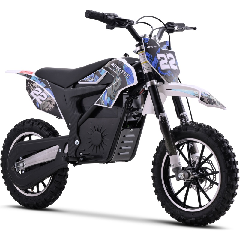 Mototec 36V 790W Demon Electric Dirt Bike Lithium Blue