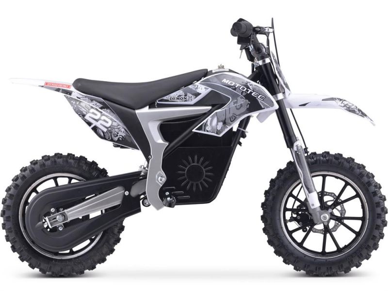Mototec 36V 500W Demon Electric Dirt Bike Lithium White