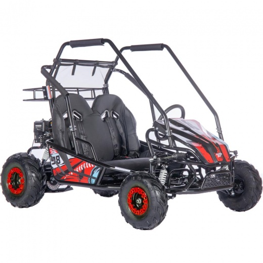 MotoTec Mud Monster XL 212Cc 2 Seat Go Kart with Full Suspension