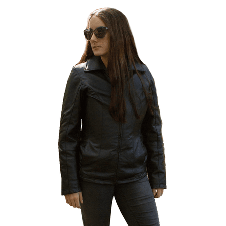 Bulletblocker Nij Iiia Bulletproof Women's Fitted Leather Jacket
