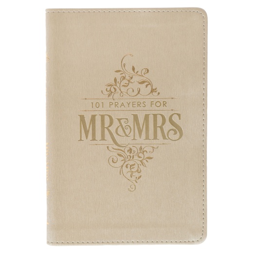 101 Prayers for Mr. & Mrs. Gold Faux Leather Prayer Book