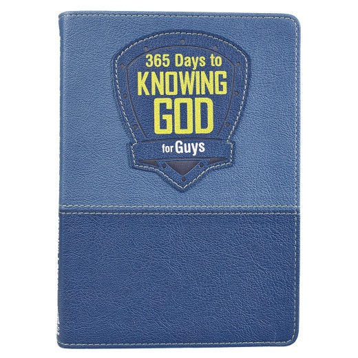 365 Days to Knowing God for Guys Faux Leather Devotional