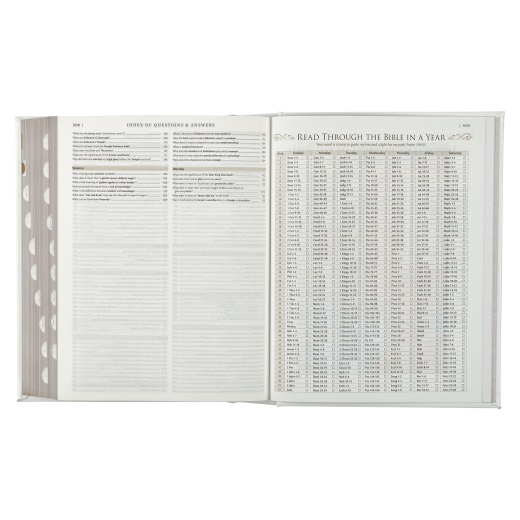 The Family Heritage Bible Hardcover, White - NLT