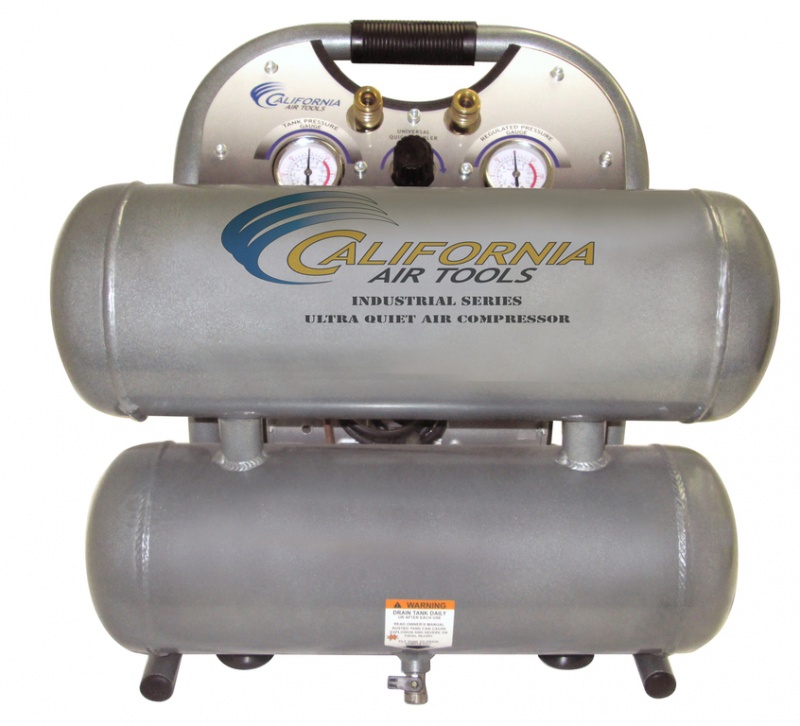 California Air Tools Ultra Quiet, Oil-Free, Lightweight 4610ALFC Air Compressor (Industrial Series) EZ-1-2321 Auto Drain Valve Factoy Installed