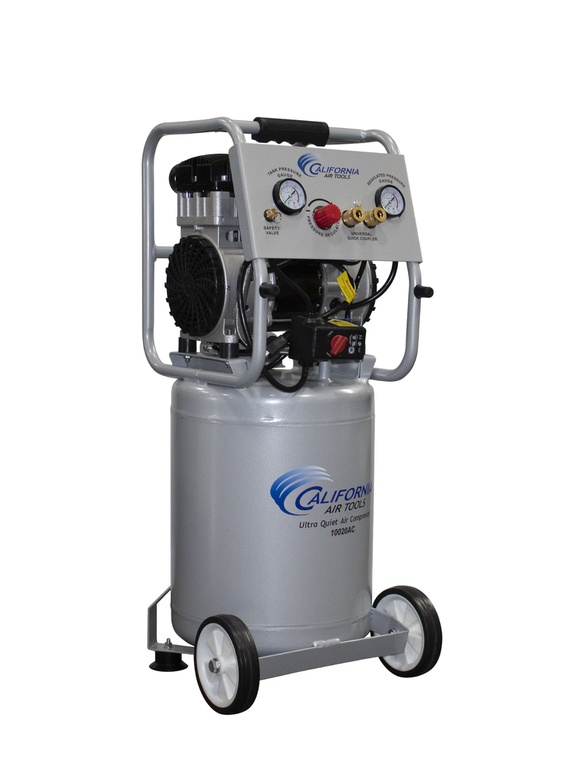 California Air Tools Ultra Quiet, Oil-Free, Lightweight and Rust-Free 10020ACAD Air Compressor with Automatic Drain Valve