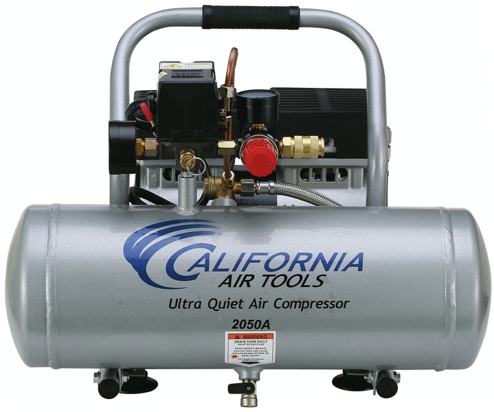 California Air Tools Ultra Quiet, Oil-Free, Lightweight 2010AGK18 Air Compressor with Nail Gun Kit