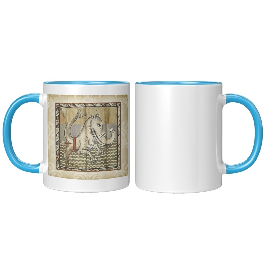 Sea Monster Accent Mug - Elefantish - Blue