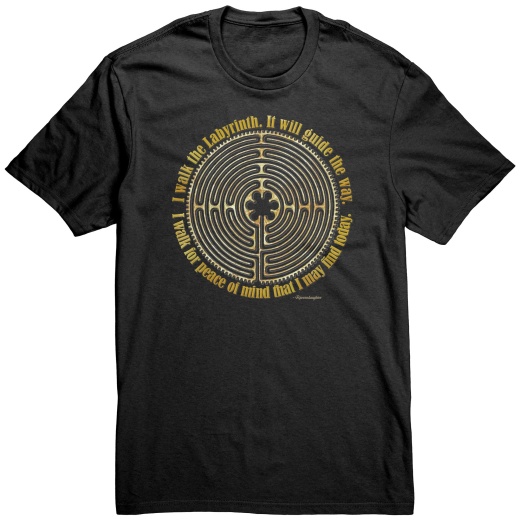 Chartres Cathedral Labyrinth Unisex Poetry T-Shirt