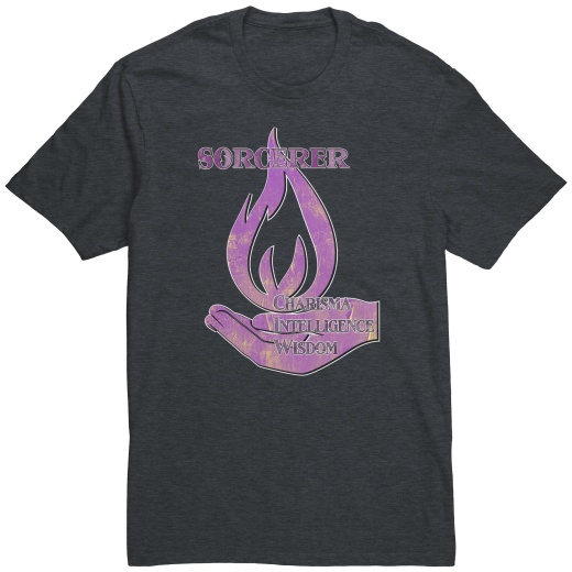 D&D Character Class Unisex T-Shirt - Sorcerer