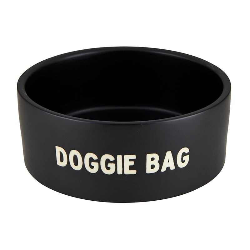 Ceramic Pet Bowl - Doggie Bag
