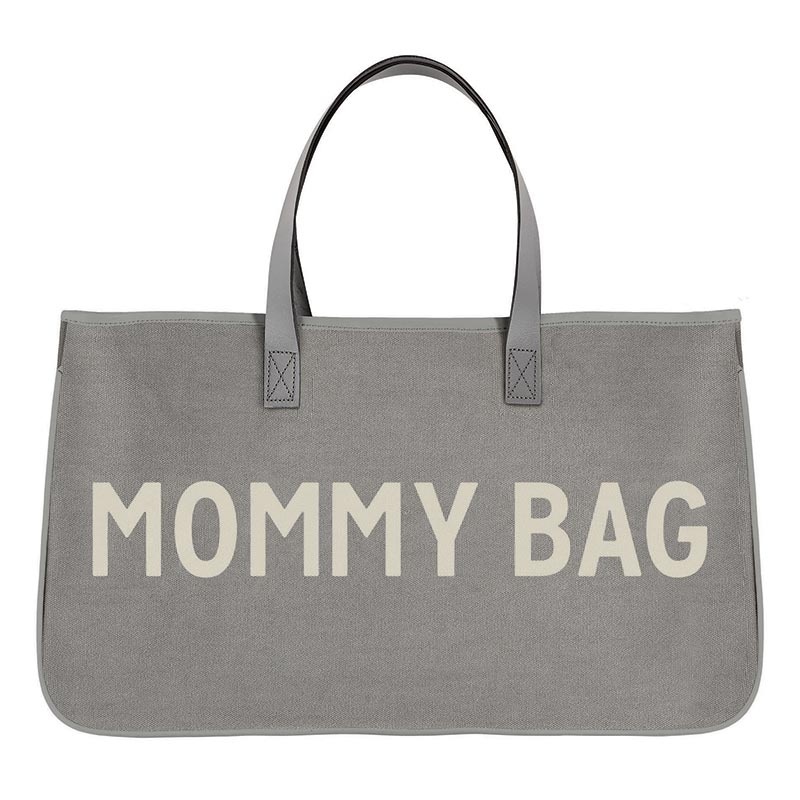 Grey Canvas Tote - Mommy Bag