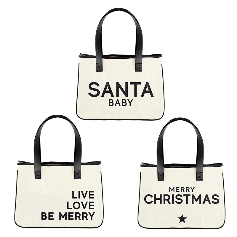 Pack Smart - Holiday Mini Canvas Totes