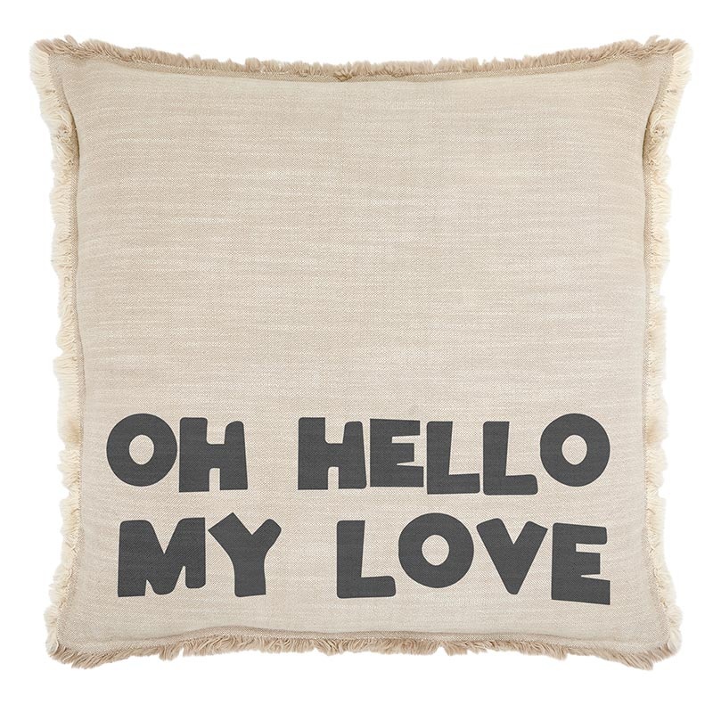 Face To Face Euro Pillow - Oh Hello My Love