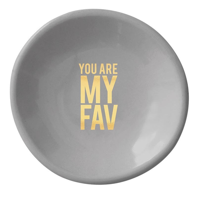 Ceramic Ring Dish & Earrings - You Are My Fav