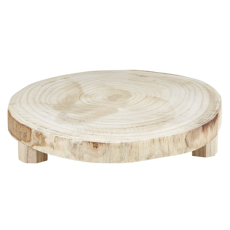 Paulownia Wood Natural Medium Riser