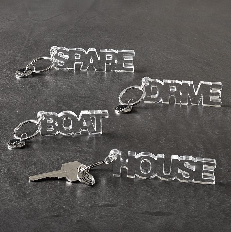 Acrylic Word Keychain - Boat