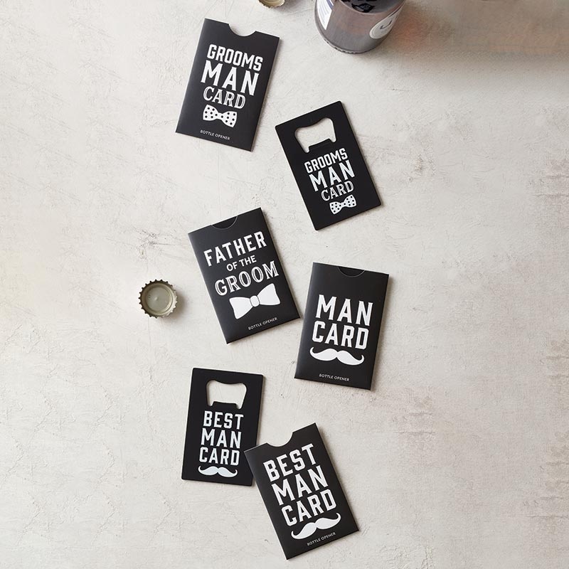 Man Card Bottle Opener - Father Of The Groom