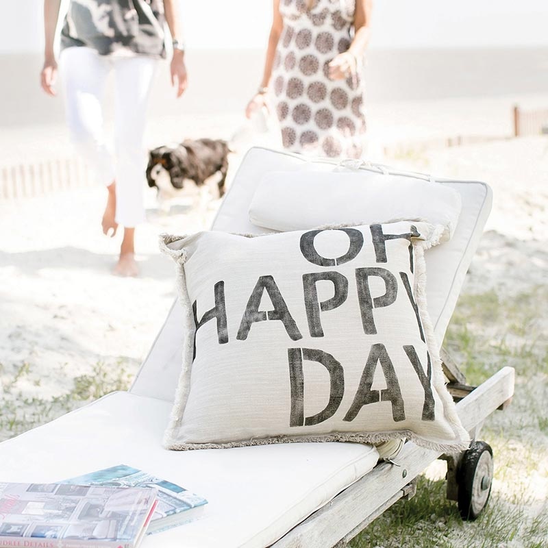 Face To Face Euro Pillow - Oh Happy Day
