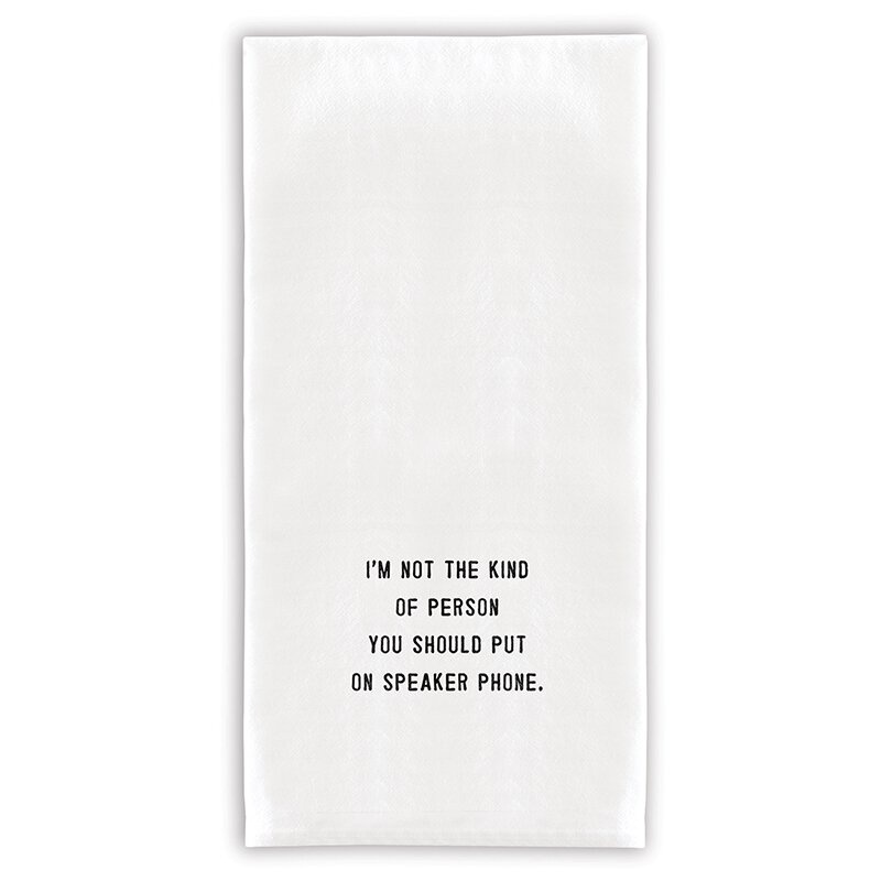Face To Face Thirsty Boy Towels - Speaker Phone