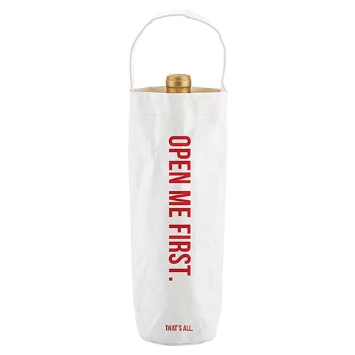 That's All® Washable Paper Wine Bag - Open Me First