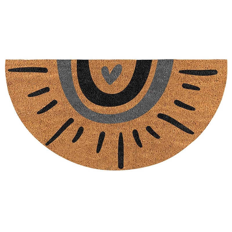 Semi Circle Doormat - Sun