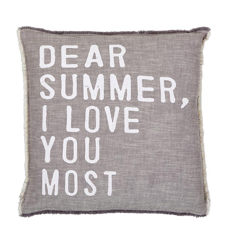 Face To Face Euro Pillow - Dear Summer I Love You Most