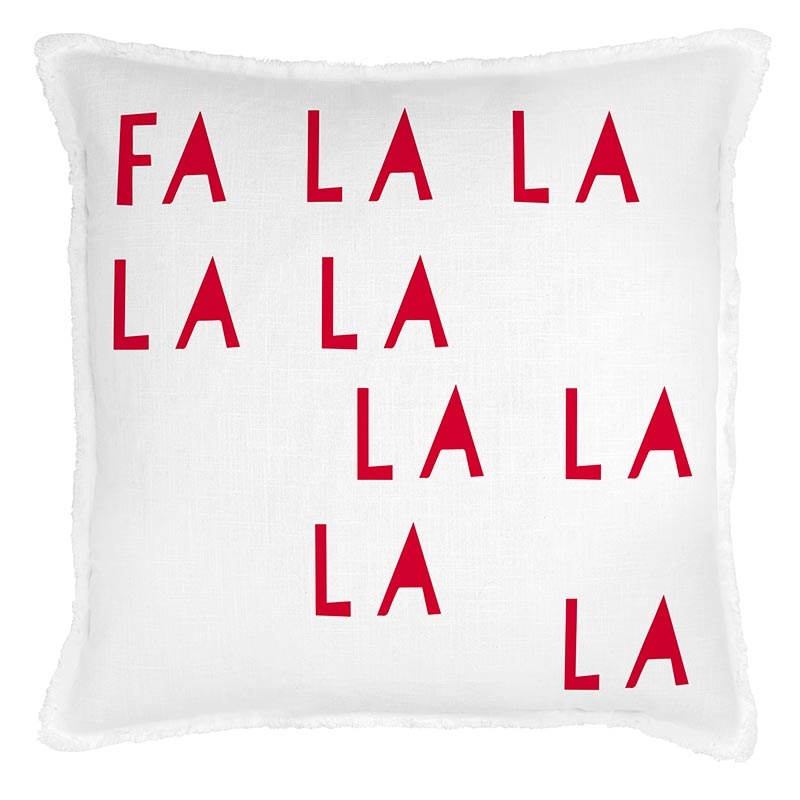 Face To Face Euro Pillow - Fa La La La