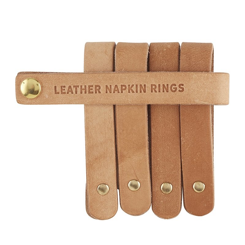 Leather Accessory Ring - Natural