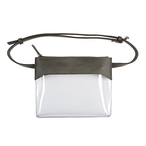 Belt Bag - Charcoal & Clear
