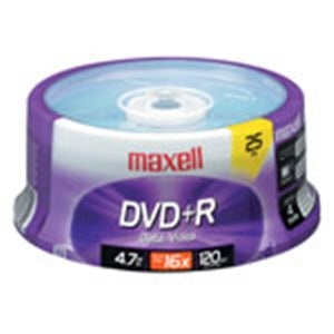 Maxell 16X 4.7Gb Dvd+R 25 Pack