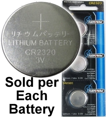 Rayovac (Cr2320) Lithium Coin Battery - On Tear Strip