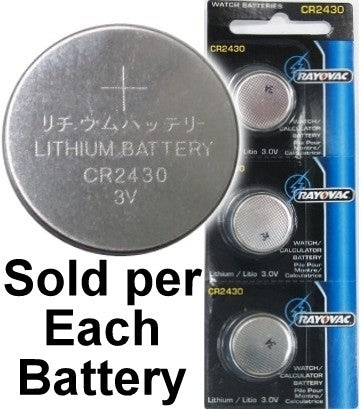 Rayovac (Cr2430) Lithium Coin Battery - On Tear Strip