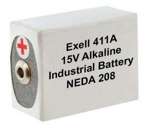 Exell Batteries 411A (Neda 208, 10F20, Blr121) 15V Alkaline Battery