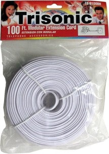 Trisonic 100 Ft. Modular Extension Cord, Ivory