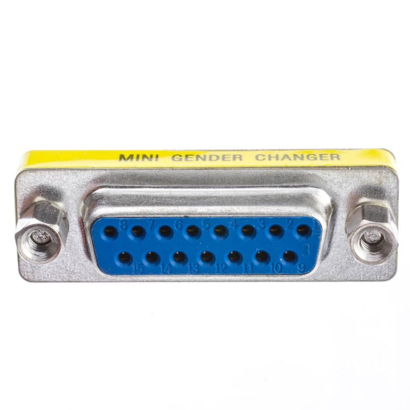 Apple/Mac, Mini Gender Changer, Db15 Female To Db15 Female