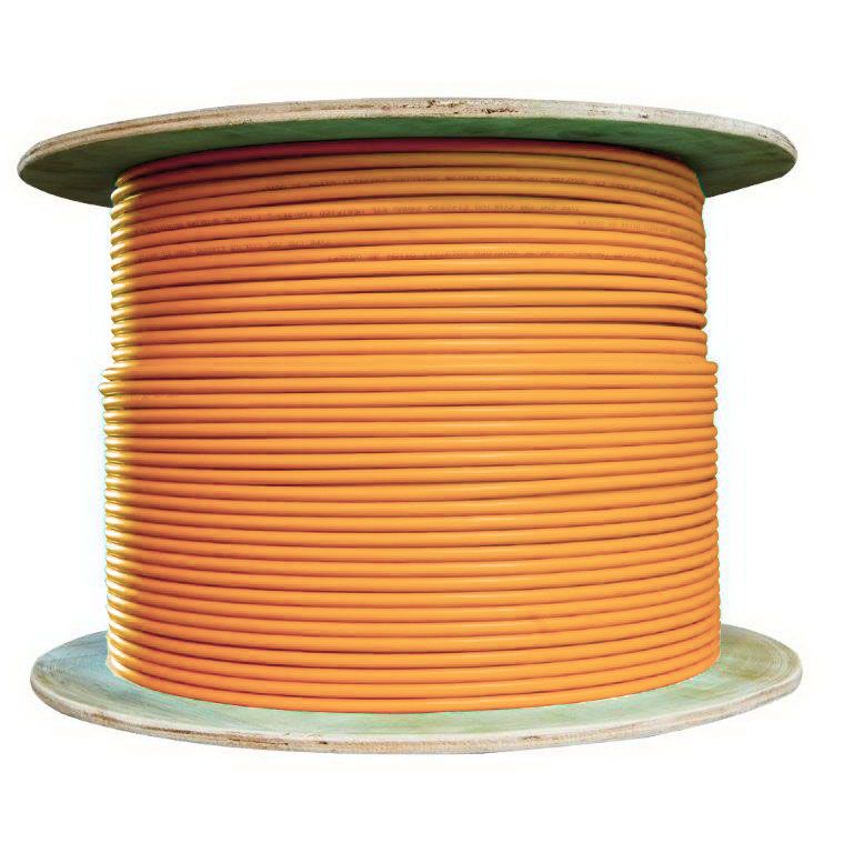 1000Ft Orange 6 Fiber Multimode Fiber Optic Cable, 62.5/125