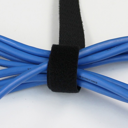 Hook And Loop Cable Tie Roll, 3/4 Inch X 50Ft, Black