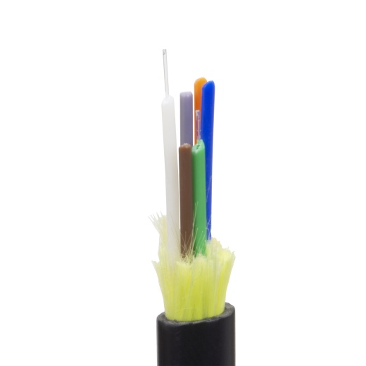 1000Ft Black 6 Fiber Outdoor Multimode Fiber Optic Cable