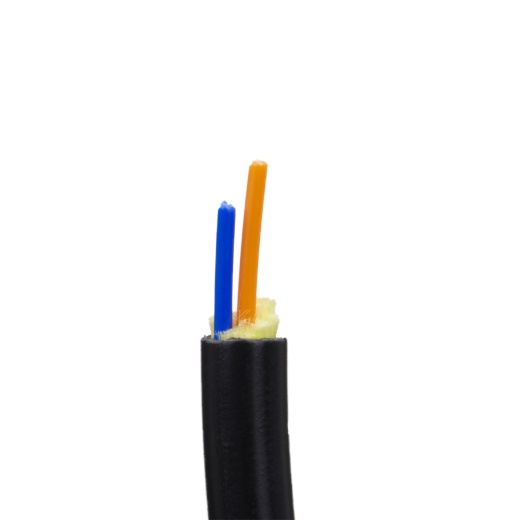 1000Ft Black 2 Fiber Outdoor Multimode Fiber Optic Cable