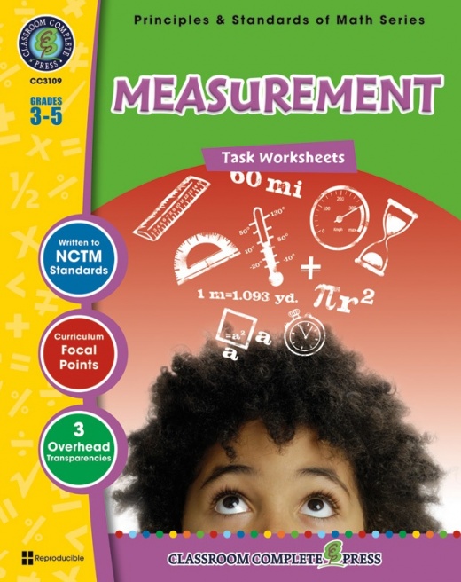 Classroom Complete Regular Edition Book: Measurement - Task Sheets, Grades 3, 4, 5