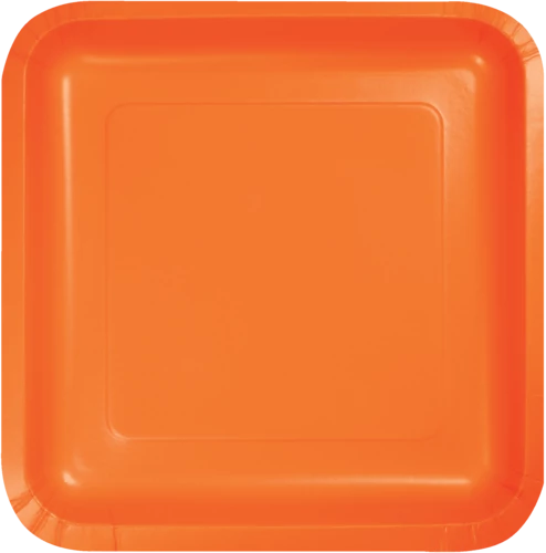 Plt7 Sq Dd 10/18Ct Sunkissed Orange, Case Of 10