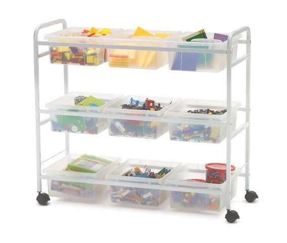 Deluxe Mobile Art Supply Cart