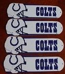 New Nfl Indianapolis Colts 42" Ceiling Fan Blades Only