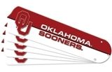 New Ncaa Oklahoma Sooners 52" Ceiling Fan Blade Set