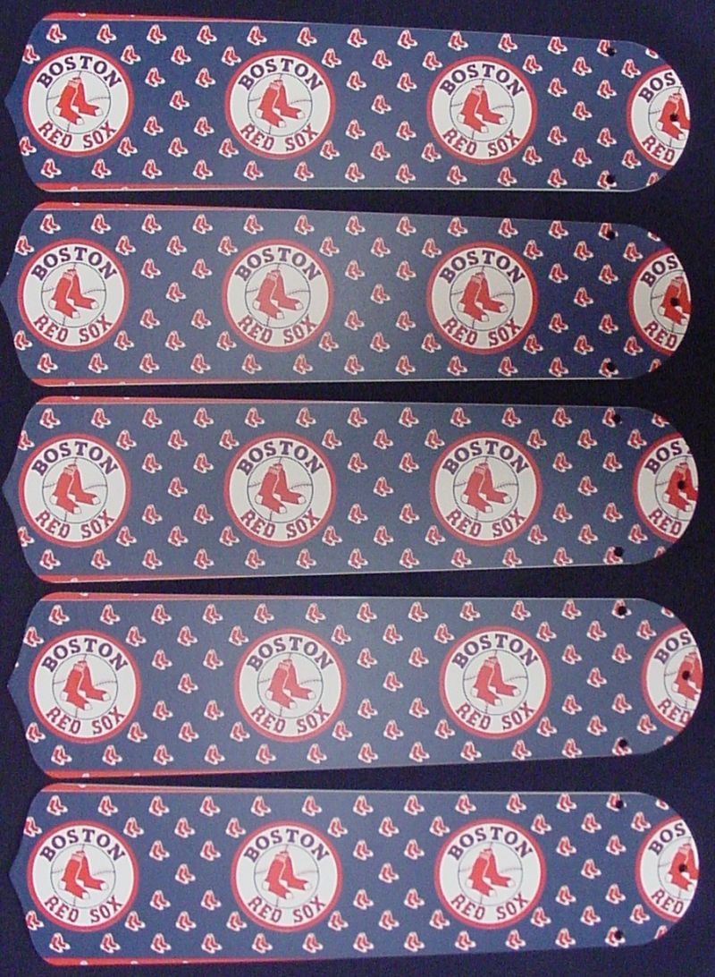 New Mlb Boston Red Sox 52" Ceiling Fan Blades Only