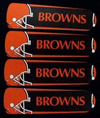 New Nfl Cleveland Browns 42" Ceiling Fan Blades Only