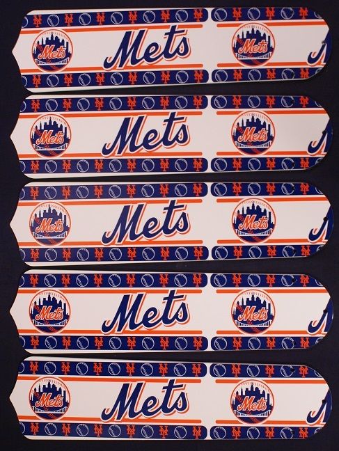 New Mlb New York Mets Baseball Ceiling Fan 52"