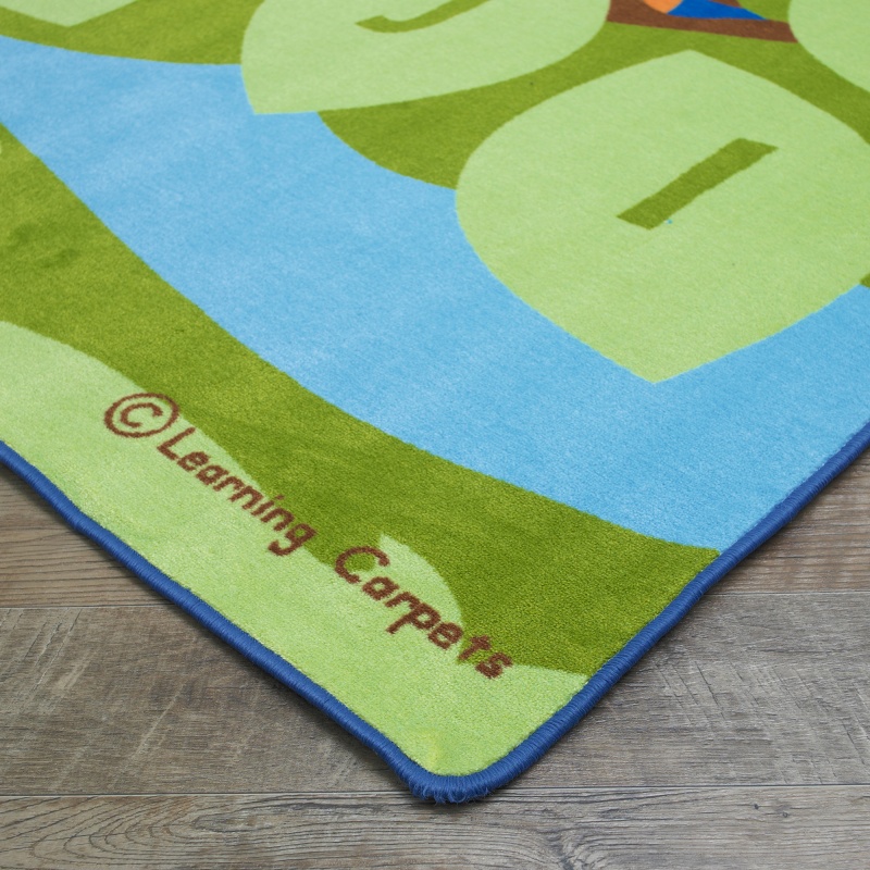 Alphabet Seating Tree Educational Rug Rectangle Large