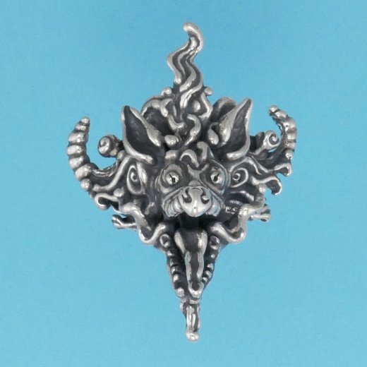 Chinese Dragon Head Pendant - A Symbol of Good Fortune and Power